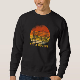 Amerikanischer Bisonjäger Büffel Jagd Kein Kuss Sweatshirt