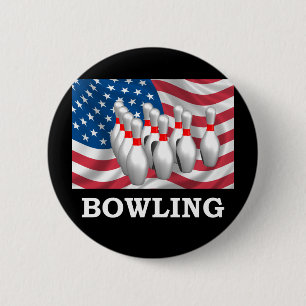 Amerikanischer Bowling Button