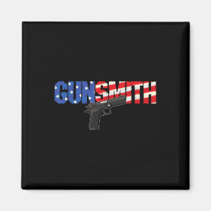 Amerikanischer Büchsenmacher Patriot USA-Flagge Re Magnet