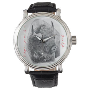 Amerikanischer Büffel Armbanduhr