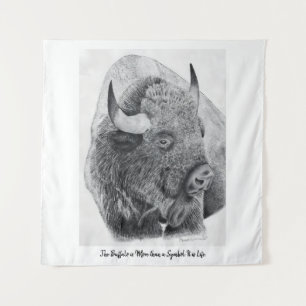 Amerikanischer Büffel Wandteppich