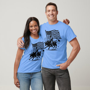 Amerikanischer Bull Rider Rodeo T-Shirt