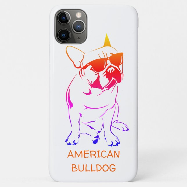 AMERIKANISCHER BULLDOG FARBE Case-Mate iPhone HÜLLE (Rückseite)