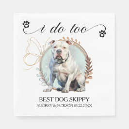 Amerikanischer Bulldog Hochzeit von Napkins mit Hu Serviette
