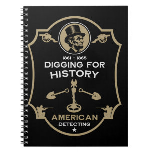 Amerikanischer Bürgerkrieg Metalldetektoren Notizblock