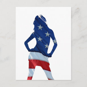 amerikanischer Chef Postkarte