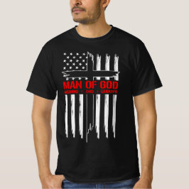 Amerikanischer Christlicher Mann Gottes Großvater T-Shirt