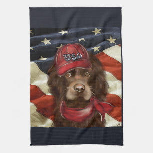 Amerikanischer Cocker Spaniel  Geschirrtuch
