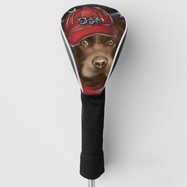 Amerikanischer Cocker Spaniel  Golf Headcover (Vorderseite)