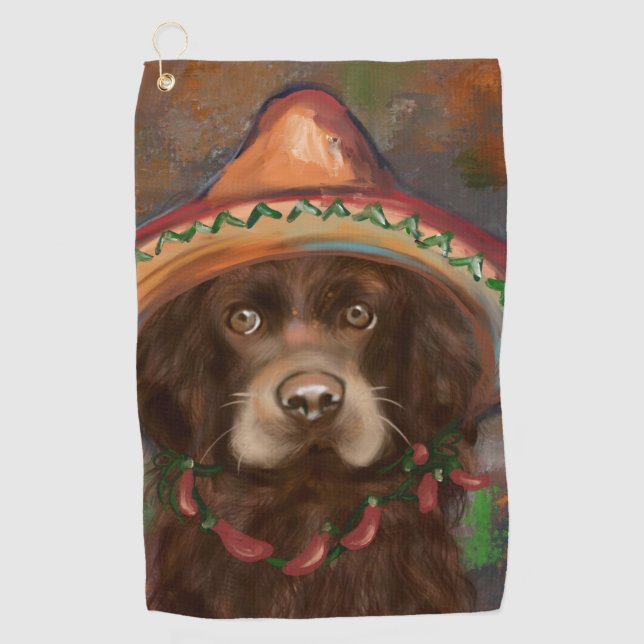 Amerikanischer Cocker Spaniel  Golfhandtuch (Vorderseite)