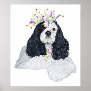 Amerikanischer Cocker Spaniel Party Tier Poster