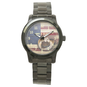Amerikanischer Cowboy "Grit & Glory" Armbanduhr