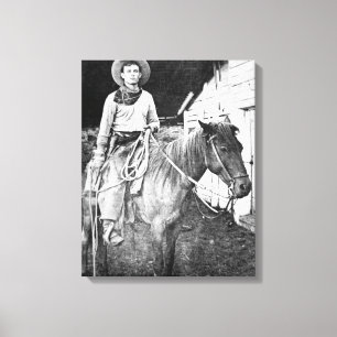 Amerikanischer Cowboy in Kansas, c.1880 (b/w Foto) Leinwanddruck