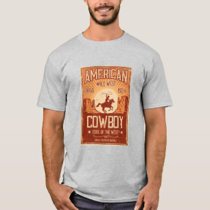 Amerikanischer Cowboy Wilder Westen T-Shirt