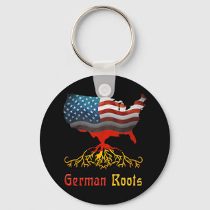 Amerikanischer Deutscher wurzelt Schlüsselanhänger