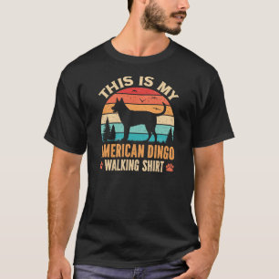 Amerikanischer Dingo-Hundeführer-Vater-Sonnenunter T-Shirt