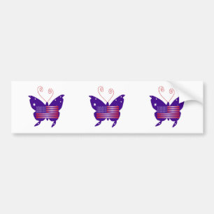 Amerikanischer Diva-Schmetterling Autoaufkleber