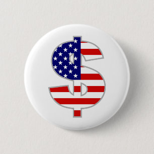 Amerikanischer Dollar Button