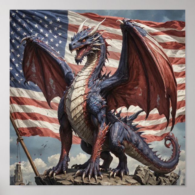 Amerikanischer Drache Poster (Vorne)