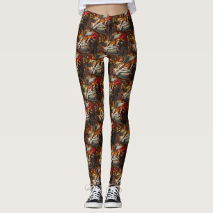 Amerikanischer Englisch Foxhound Hund Weihnachten Leggings