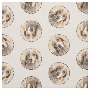Amerikanischer English Coonhound Redtick-Malerei-H Stoff