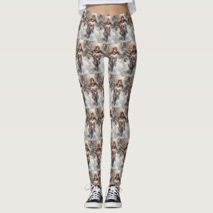 Amerikanischer English Foxhound fährt mit dem Fahr Leggings