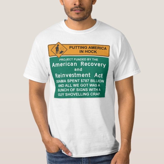 Amerikanischer Erholungs-T - Shirt - Antibarack (Vorderseite)
