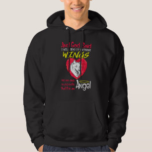Amerikanischer Eskimo Engel ohne Flügel Hoodie