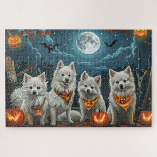 Amerikanischer Eskimo Halloween Gruselig  Puzzle