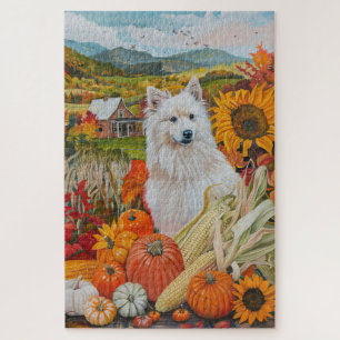 Amerikanischer Eskimo-Herbsternte-Erntedankfest-Hu Puzzle