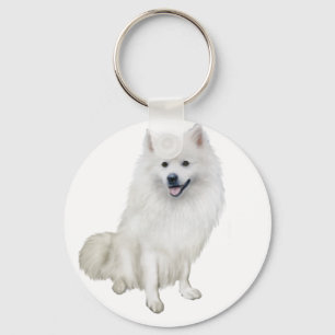 Amerikanischer Eskimo-Hund (A) Schlüsselanhänger