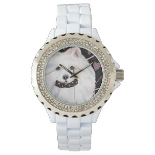 Amerikanischer Eskimo Hund Armbanduhr