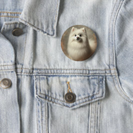 Amerikanischer Eskimo-Hund Button