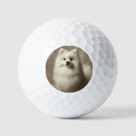 Amerikanischer Eskimo-Hund Golfball