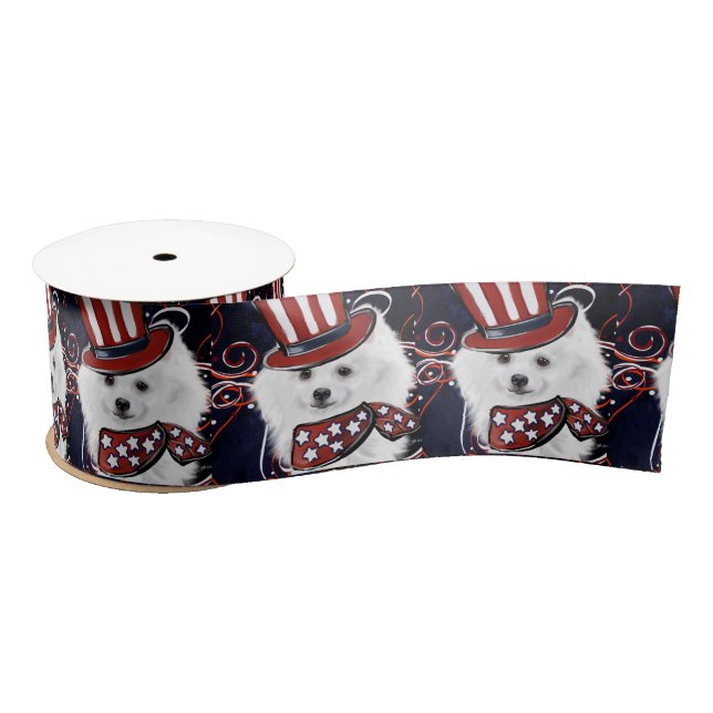 Amerikanischer Eskimo Hund  Satinband (Spule)