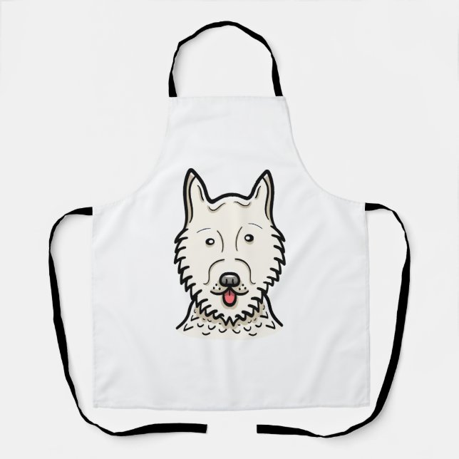 Amerikanischer Eskimo-Hund Schürze (Vorderseite)