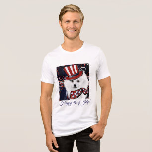 Amerikanischer Eskimo-Hund Tri-Blend Shirt