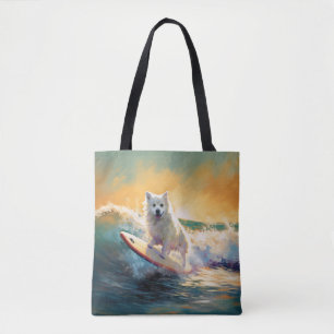 Amerikanischer Eskimo-Strand-Surfing-Gemälde