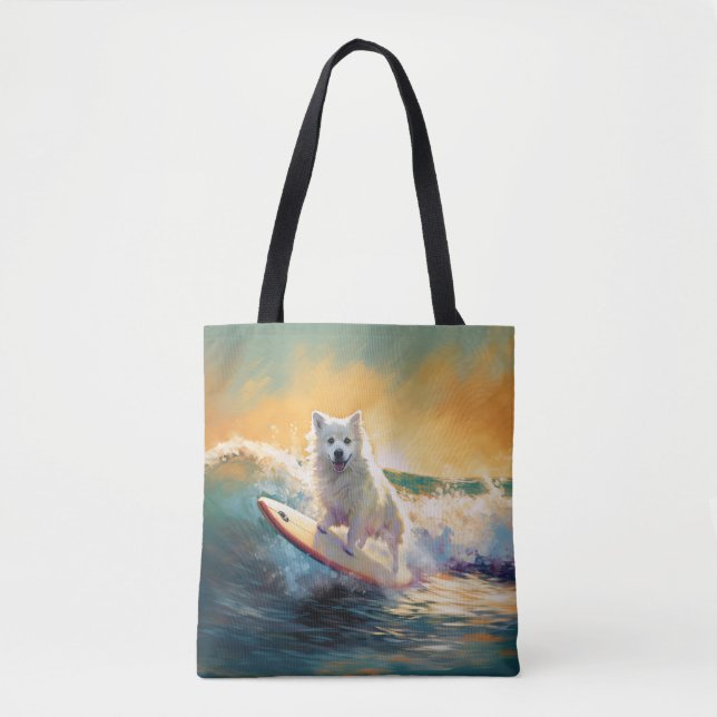 Amerikanischer Eskimo-Strand-Surfing-Gemälde (Vorderseite)