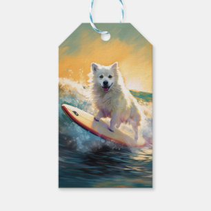 Amerikanischer Eskimo-Strand-Surfing-Gemälde Geschenkanhänger