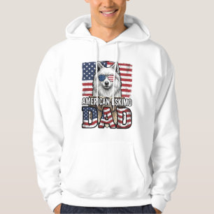Amerikanischer Eskimovater Patriotischer Vintage-H Hoodie
