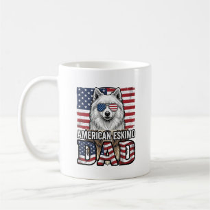 Amerikanischer Eskimovater Patriotischer Vintage-H Kaffeetasse