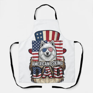 Amerikanischer Eskimovater Patriotischer Vintage-H Schürze