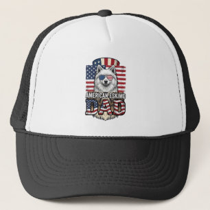 Amerikanischer Eskimovater Patriotischer Vintage-H Truckerkappe