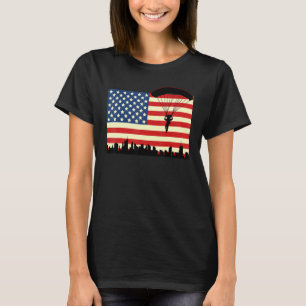 Amerikanischer Fallschirmspringer Fallschirmsportl T-Shirt