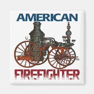 Amerikanischer Feuerwehrmann Magnet