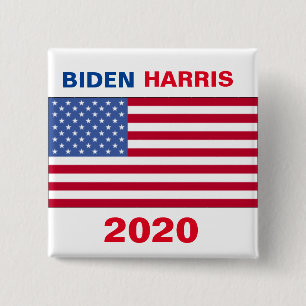 AMERIKANISCHER FLAG BIDEN HARRIS 2020 BUTTON