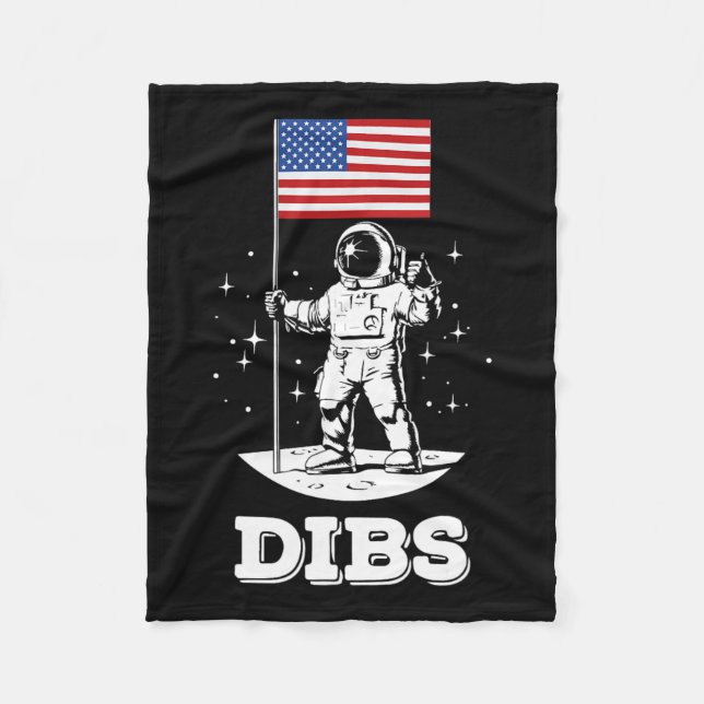 Amerikanischer Flagge Astronaut Raum 4. Juli Ameri Fleecedecke (Vorderseite)