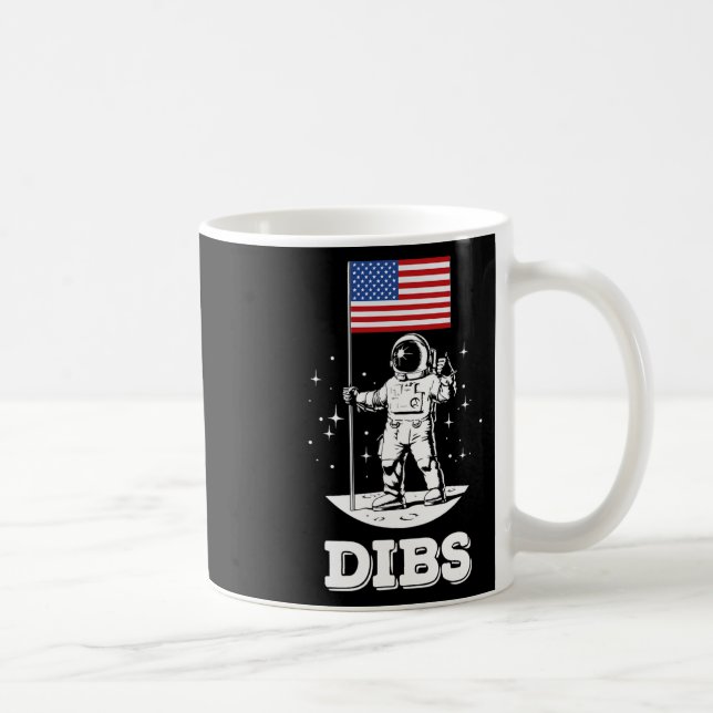 Amerikanischer Flagge Astronaut Raum 4. Juli Ameri Kaffeetasse (Rechts)