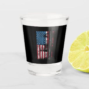 Amerikanischer Flagge Billardstock Süßes Tischspie Schnapsglas